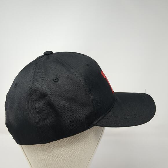 Jimmy John's Snapback Cap Black One Size Adjustable Embroidered Vented Holes - Picture 5 of 9